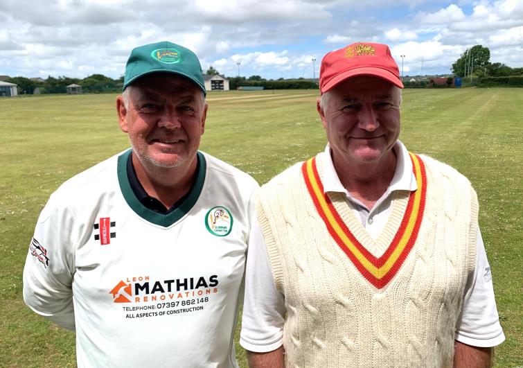 Kevin Bowen and Stuart Carpenter in the summer - but still playing like youngsters for Tish indoors